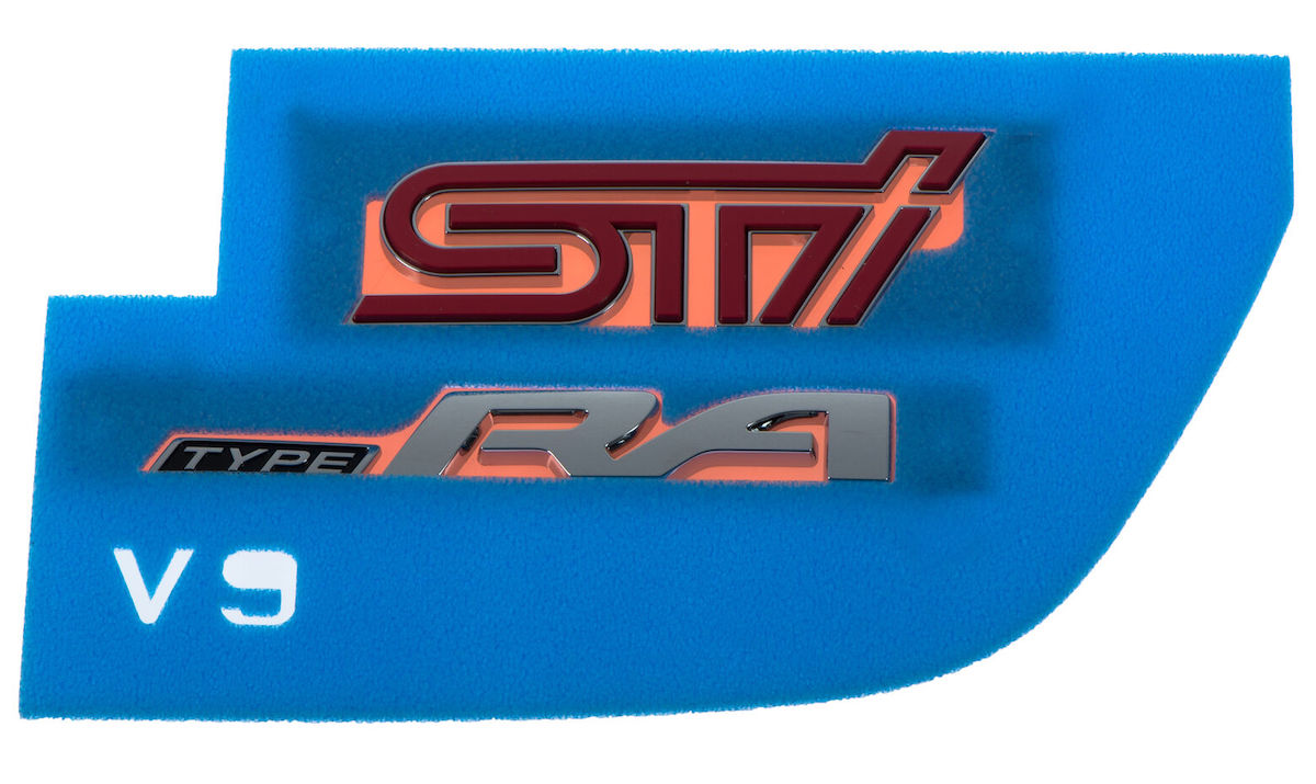 OEM 2018 Subaru WRX STI Type RA Rear Trunk Emblem Nameplate